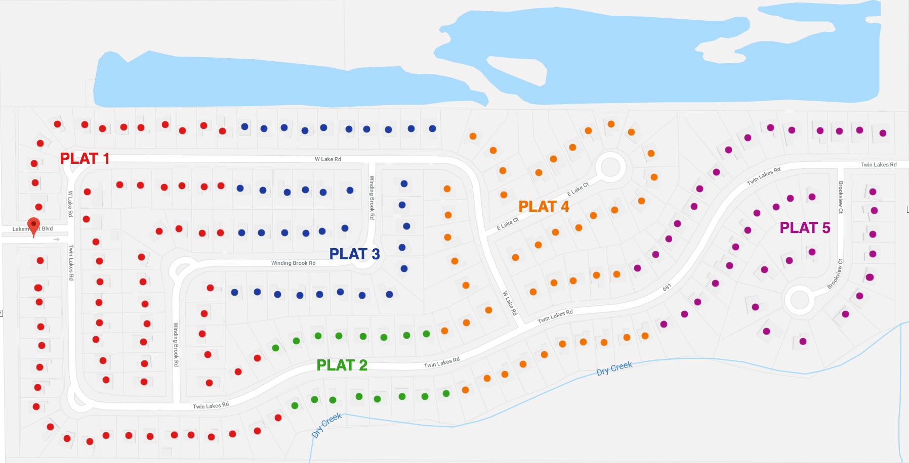 Lakemont Plat Map